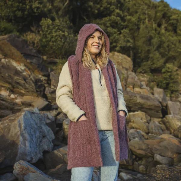 Russet Wandering Hooded Scarf