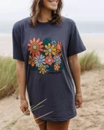 Floral Bloom Recycled Cotton Oversized T-Shirt