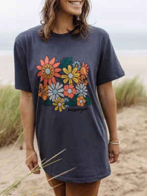 Floral Bloom Recycled Cotton Oversized T-Shirt