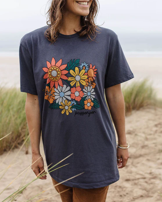 Floral Bloom Recycled Cotton Oversized T-Shirt